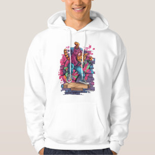 Breakdance Meow � Urban Graffiti Cat Dance Hoodie