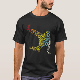 Breakdance Sillhouette Street Dance Breakdance 2 T-Shirt