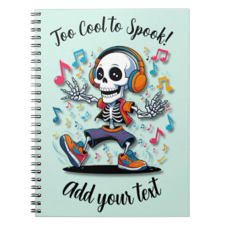 Breakdance Skeleton Vibes – Halloween Notebook