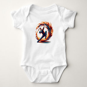 Breakdance Street Fire With Urban Energy Baby Bodysuit