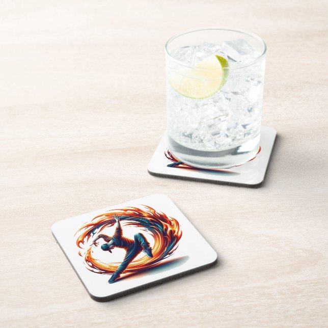 Breakdance Street Fire With Urban Energy  Coaster (Right Side)