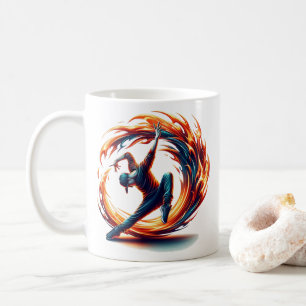 Breakdance Street Fire With Urban Energy  Coffee Mug