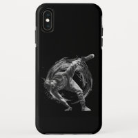 Breakdance Urban Style Monochrome Motion Art 