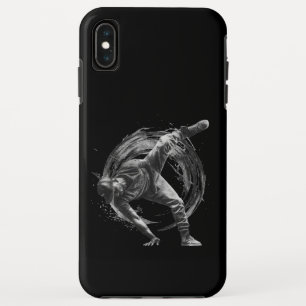 Breakdance Urban Style Monochrome Motion Art  iPhone XS Max Case