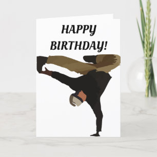 BREAKDANCER BIRTHDAY CARD