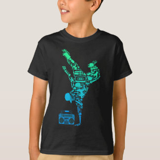 Breakdancer Breakdancing with Hip Hop Dance Music  T-Shirt