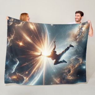 Breakdancer in action, Ai, Action in the Galaxy Fleece Blanket