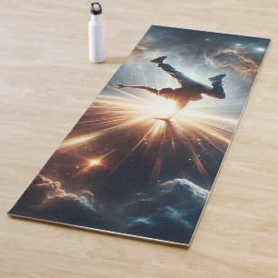 Breakdancer in action, Ai, Action in the Galaxy Yoga Mat