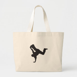 Breakdancer Large Tote Bag