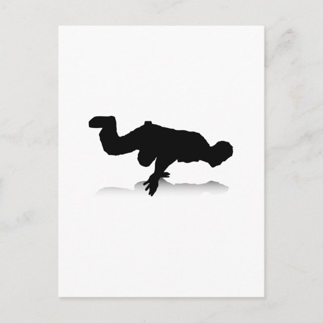 Breakdancer (on one hand) postcard (Front)