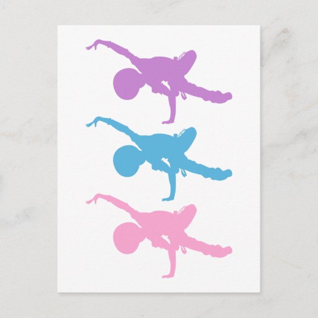 Breakdancer Silhouette Postcard (Front)