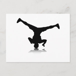 Breakdancer (spin) postcard