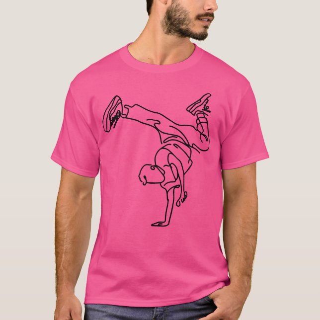 Breakdancing Boy Breaking T-Shirt (Front)
