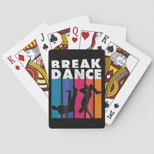 Breakdancing  - Breakdance 90s Hip Hop Hiphop Playing Cards (Back)
