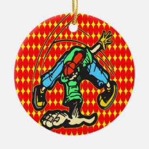Breakdancing Style Ceramic Tree Decoration