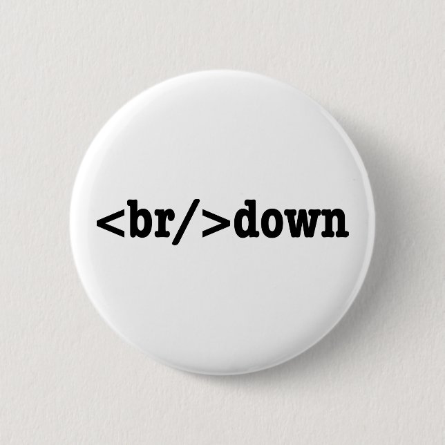 breakdown HTML Code 6 Cm Round Badge (Front)