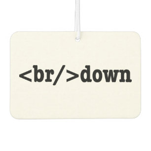 breakdown HTML Code Car Air Freshener