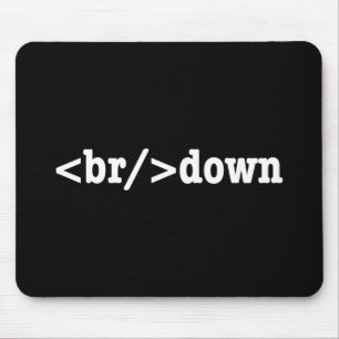 breakdown HTML Code Mouse Mat