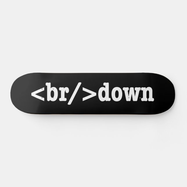 breakdown HTML Code Skateboard (Horz)