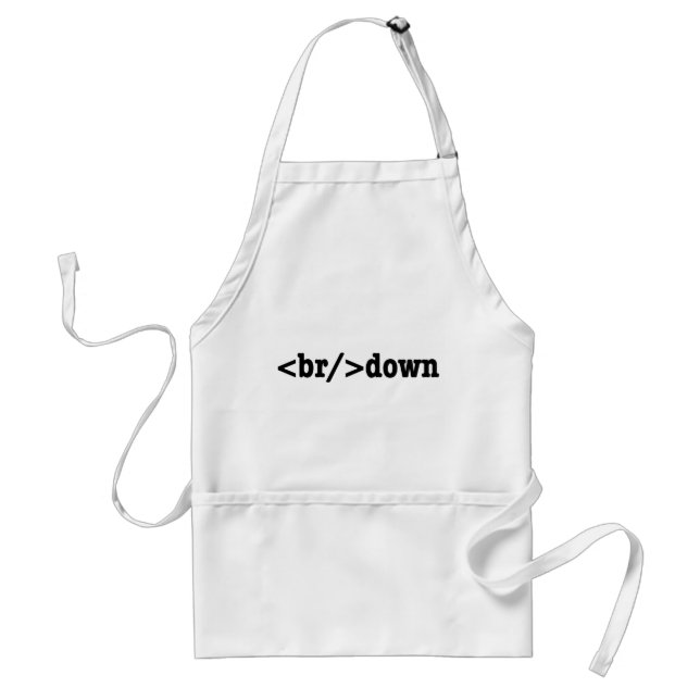 breakdown HTML Code Standard Apron (Front)