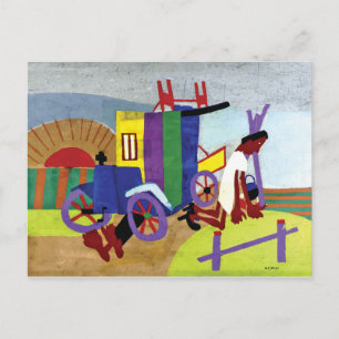 Breakdown ~ Vintage American Art Postcard