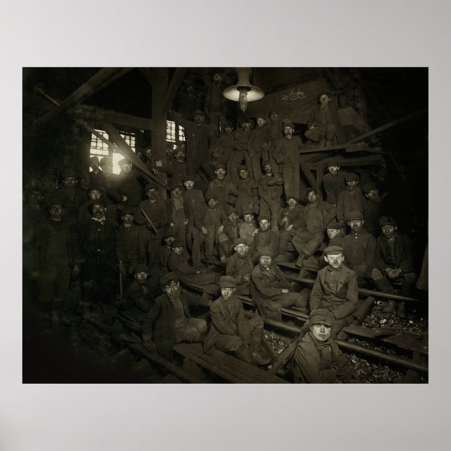 BREAKER BOYS - PENNSYLVANIA COAL MINE 1911 POSTER (Front)