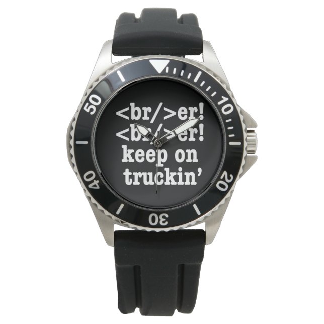 breaker! breaker! keep on truckin' // HTML Code Watch (Front)
