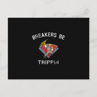 Breakers Be Trippin Electrician Hvac Humour Postcard