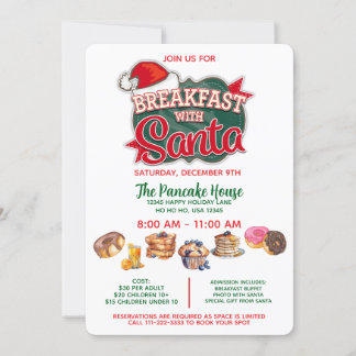 Breakfast and Photos with Santa Invitation