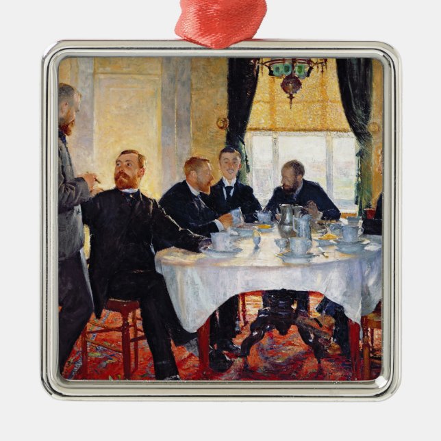 Breakfast at Blankenberghe Metal Tree Decoration (Front)