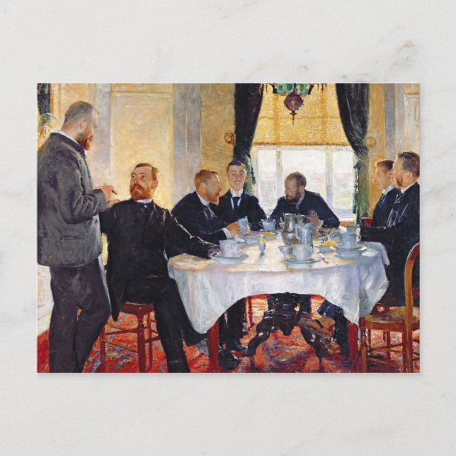 Breakfast at Blankenberghe Postcard (Front)