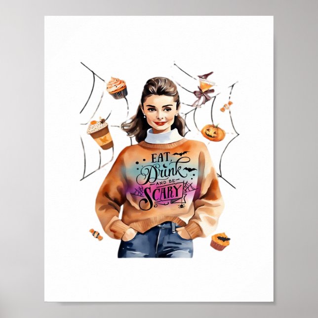 Breakfast At Halloween’s Eat Drink And Be Scary Poster (Front)