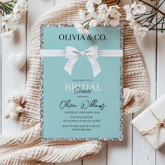 Breakfast at Tiffany's Bridal shower invitation