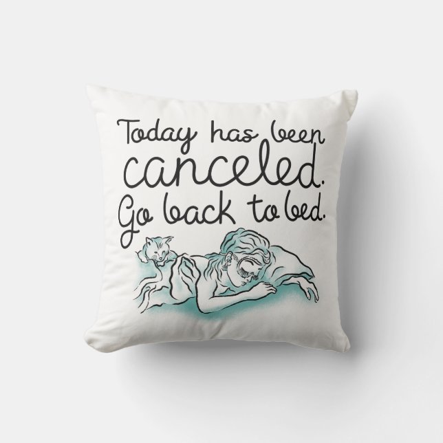 Breakfast at Tiffanys Go Back to Bed Cushion (Front)