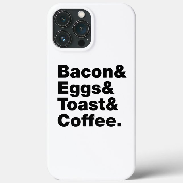 Breakfast (Bacon & Eggs & Toast & Coffee.) Case-Mate iPhone Case (Back)
