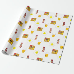 Breakfast Banner Wrapping Paper