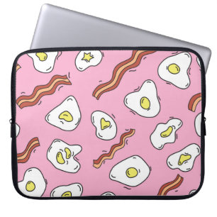 Breakfast Bonanza: Cartoon Delights Laptop Sleeve