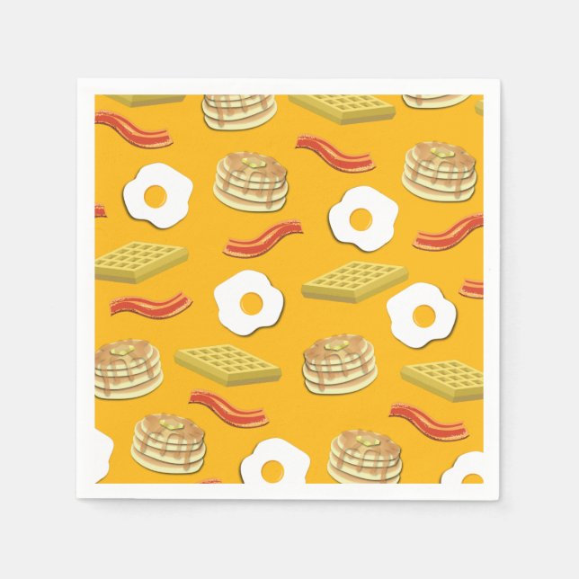 Breakfast Brunch Birthday Party Kids Napkin (Front)