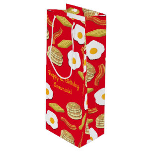 Breakfast Brunch Birthday Party Kids Wine Gift Bag