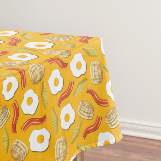 Breakfast Brunch Birthday Party Tablecloth (In Situ)