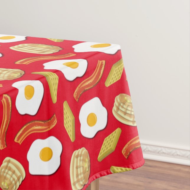 Breakfast Brunch Birthday Party Tablecloth (In Situ)