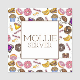 Breakfast Brunch Foods Diner Coffee Shop Server Name Tag