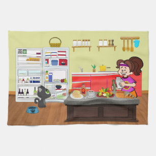 Breakfast Buddies Tea Towel