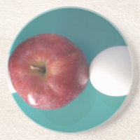 Breakfast Buddies: Two Eggs $an Apple Still Life