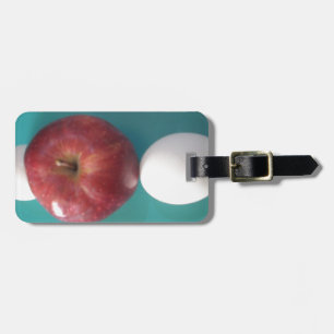 Breakfast Buddies: Two Eggs $an Apple Still Life Luggage Tag