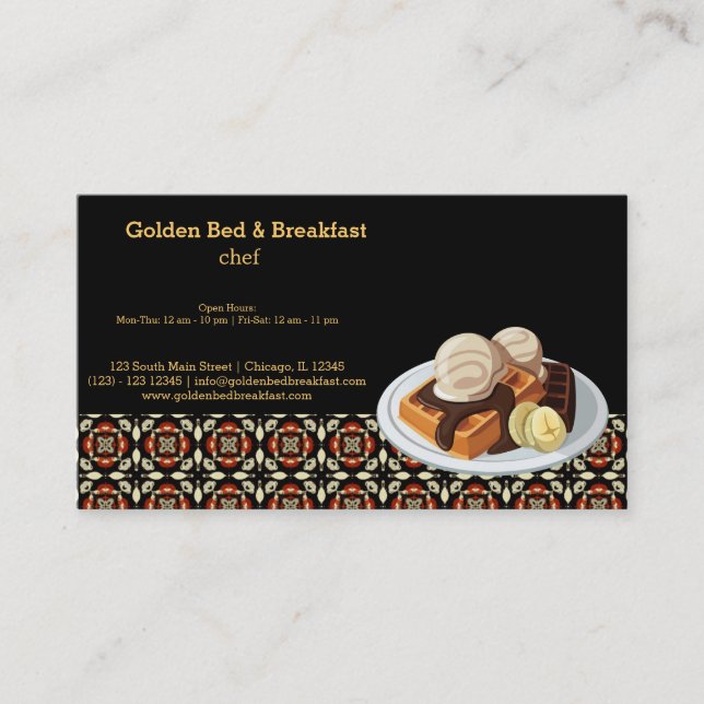 Breakfast Business Card (Front)
