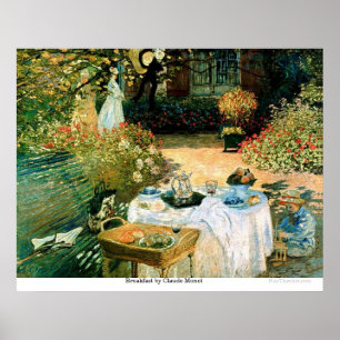 Breakfast by Claude Monet Poster