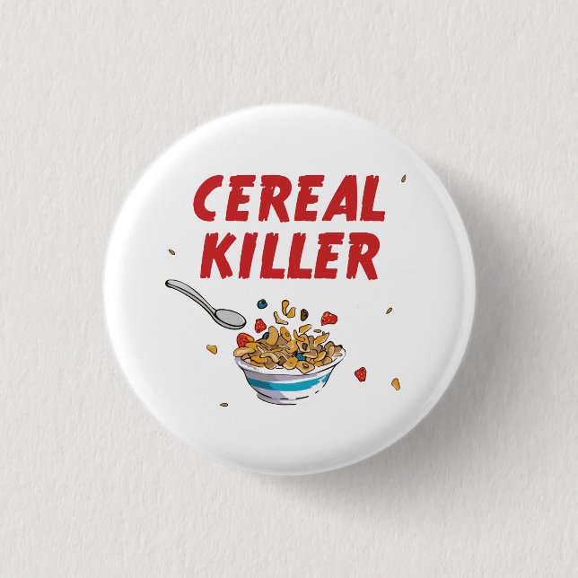Breakfast Cereal Killer 3 Cm Round Badge (Front)