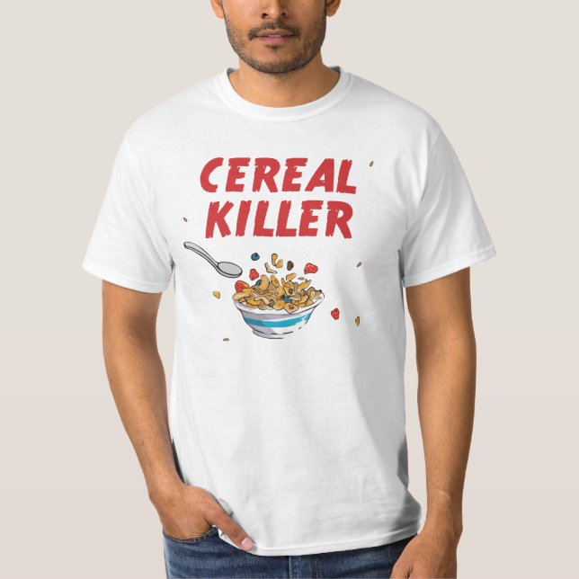 Breakfast Cereal Killer T-Shirt (Front)