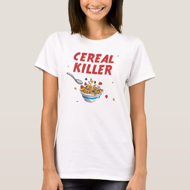 Breakfast Cereal Killer T-Shirt (Front)